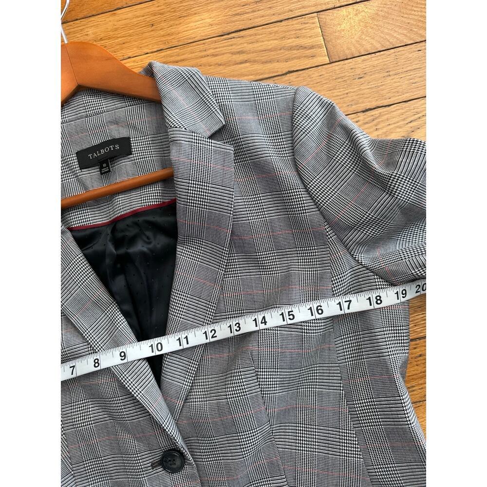 Talbots Glen Plaid Blazer Women’s Size 10 Career Office Preppy Jacket - Picture 4 of 6